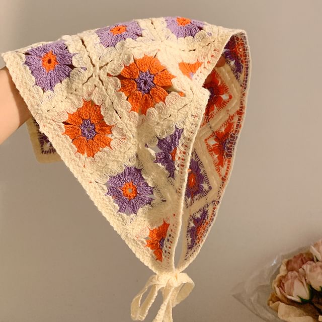 Scarf Head (Various Embroidered Triangle Designs)