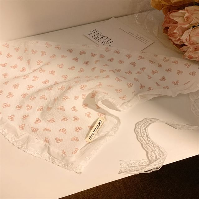 (Various Triangle Print Designs) Floral Scarf Head