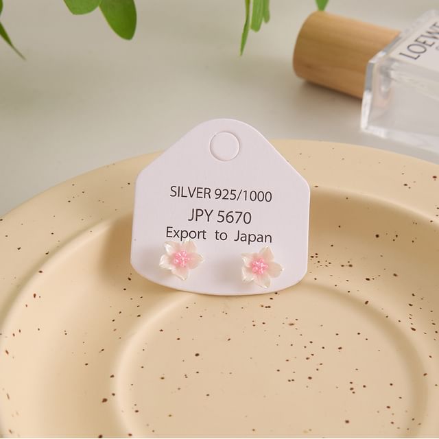 Stud Alloy Earring Floral