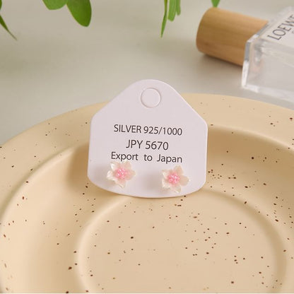 Stud Alloy Earring Floral