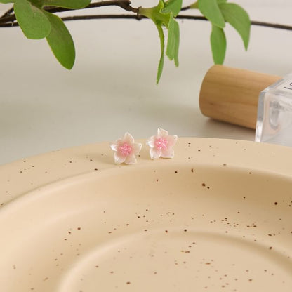 Stud Alloy Earring Floral