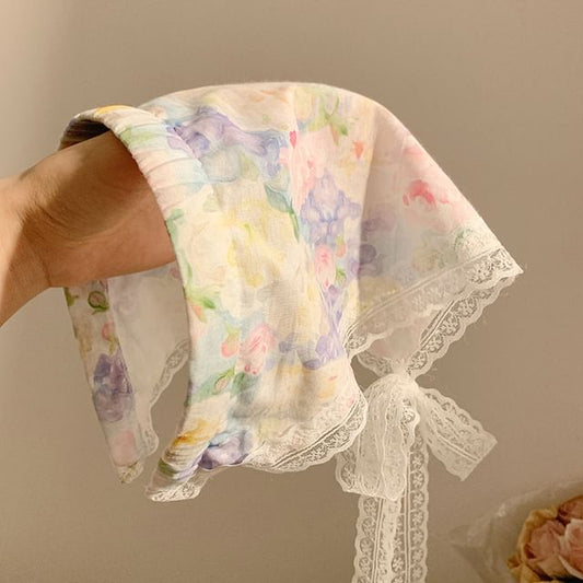 Designs) Trim Headband (Various Print Bandana Lace