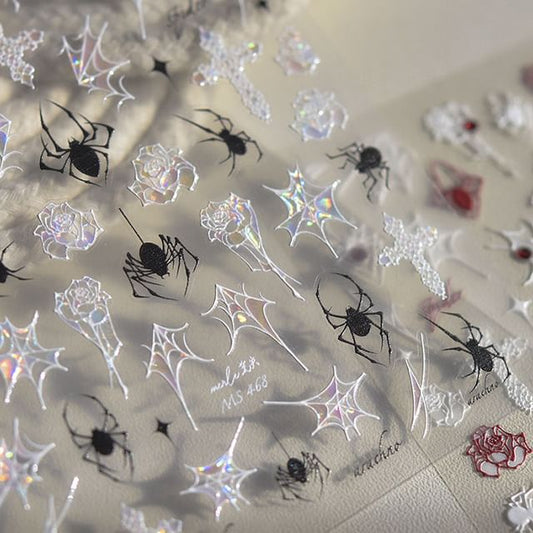 Autocollant Nail Art Araignée