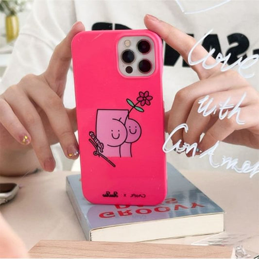Case Floral Phone Butt