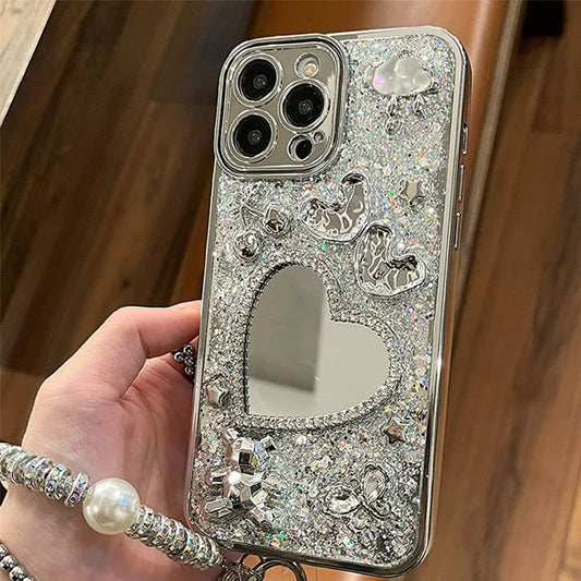 Phone Heart Set Case / Mirrored Strap