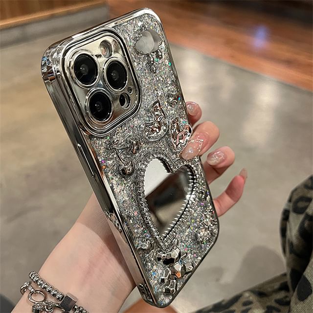 Phone Heart Set Case / Mirrored Strap
