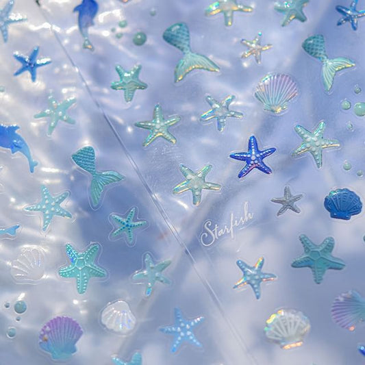 Autocollant Nail Art Étoile de Mer