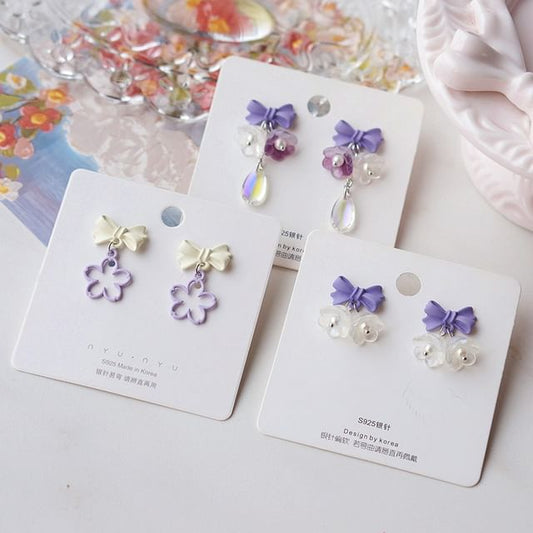 Alloy Earring (Various Designs) Dangle Floral
