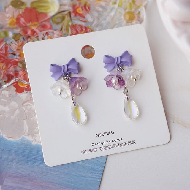 Alloy Earring (Various Designs) Dangle Floral