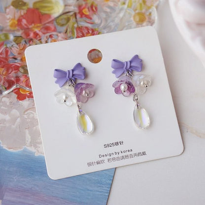 Alloy Earring (Various Designs) Dangle Floral