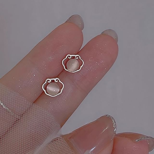 Earring Stone Stud Cat Eye