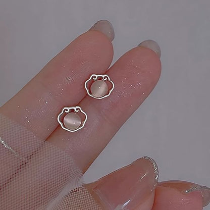 Earring Stone Stud Cat Eye