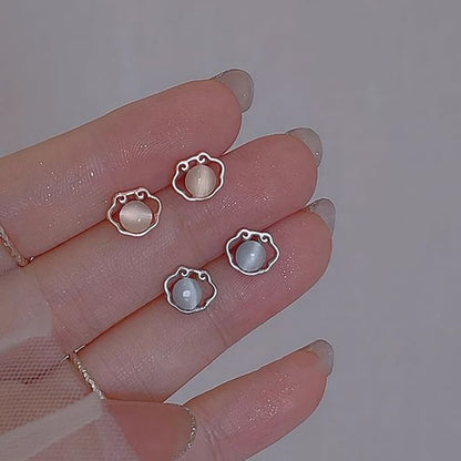 Earring Stone Stud Cat Eye