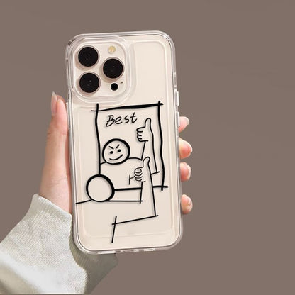 Cartoon Case Phone Mirrored