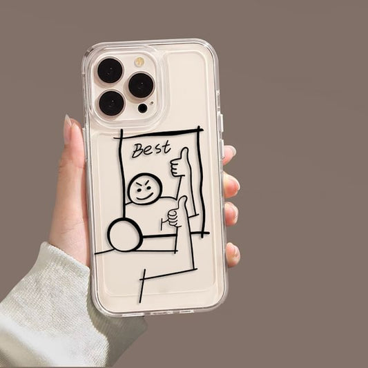 Cartoon Case Phone Mirrored