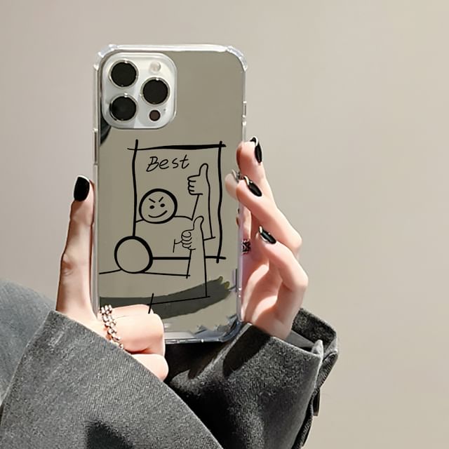 Cartoon Case Phone Mirrored