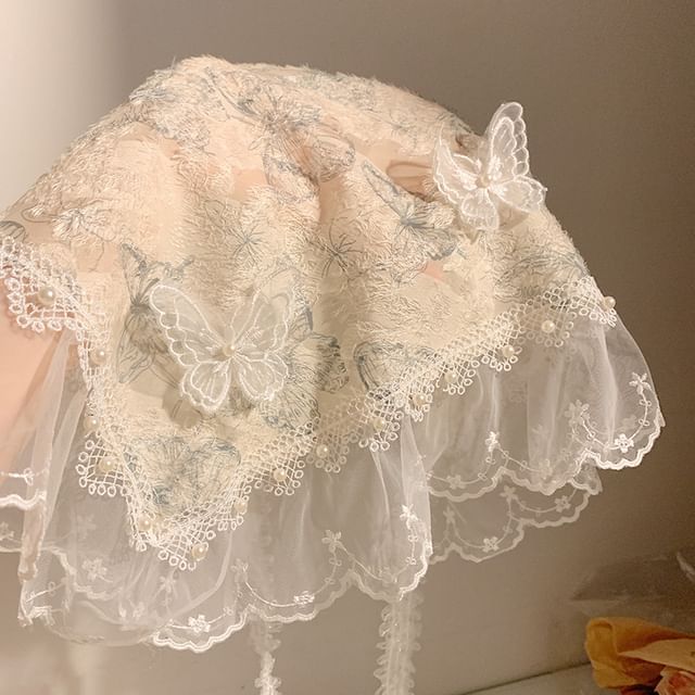 Bandana (Various Lace Trim Designs) Butterfly