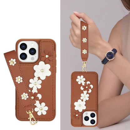 Floral Phone Faux Case Leather