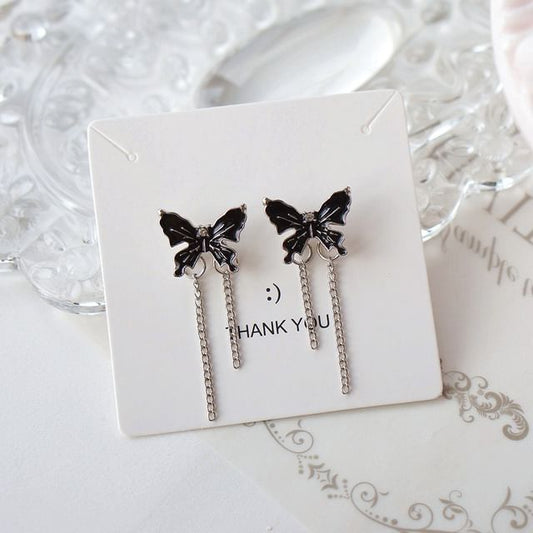 Drop / Earring Butterfly Enamel Clip On