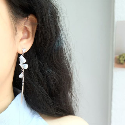 Butterfly Clip On Earring Drop /