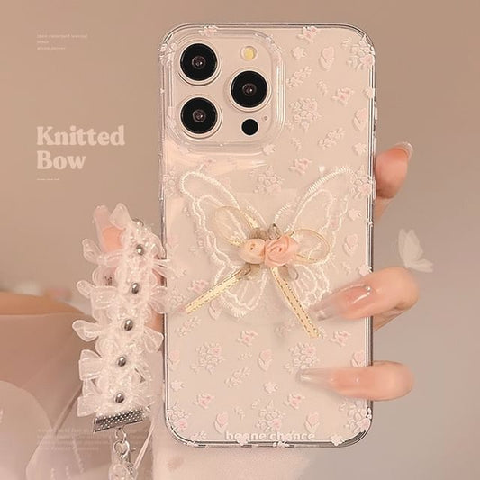 / Case Charm Set Lace Phone Butterfly