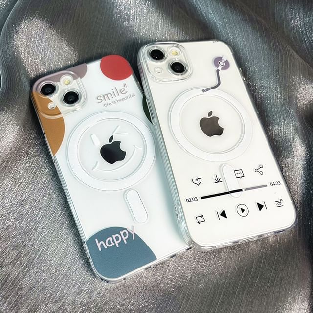 with Magnetic Phone (Compatible Case Print MagSafe)