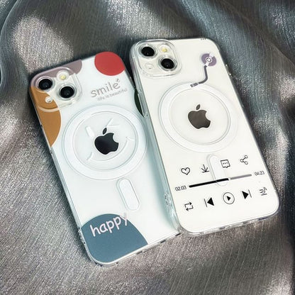 with Magnetic Phone (Compatible Case Print MagSafe)
