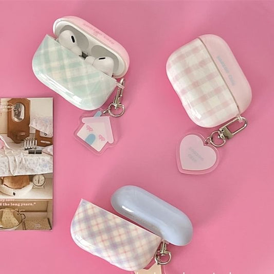 (Various Designs) Case / Skin Pro Charm Plaid Earphone AirPods