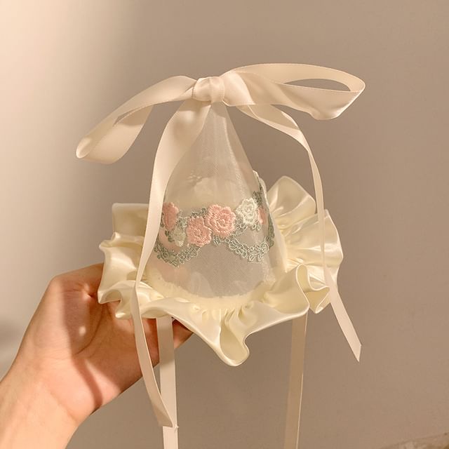 Party Hat Embroidered Ruffle