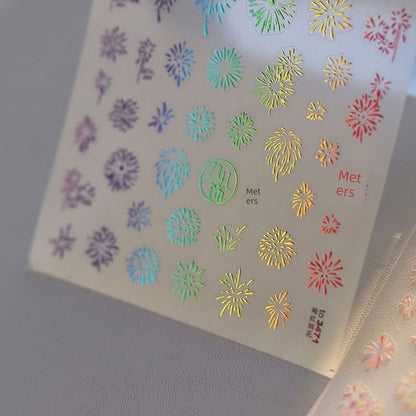 Feuerwerk Nail Art Aufkleber