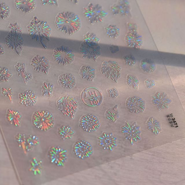 Feuerwerk Nail Art Aufkleber