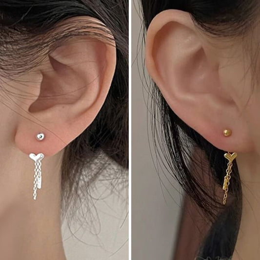 Alloy Heart Earring Threader