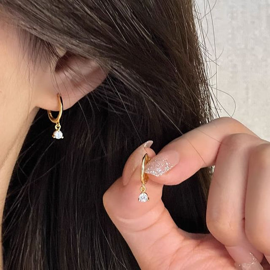 Drop Earring Rhinestone Alloy