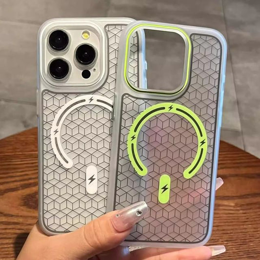 Phone MagSafe) Case with Geometric (Compatible Magnetic