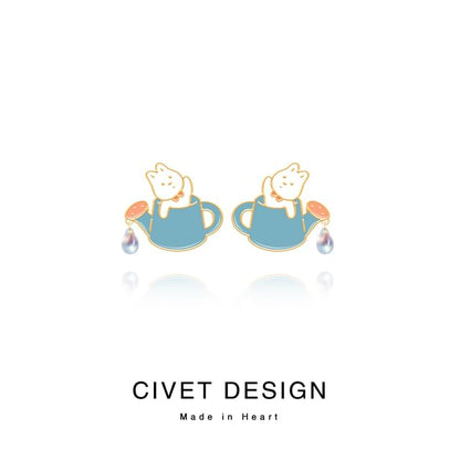 Stud Rabbit Earring ) / Cartoon ( Ear Sterling Various Silver Designs Cuff