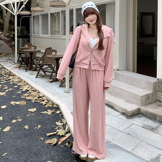 Plain Hooded Sports Jacket / Plain Sports Pants