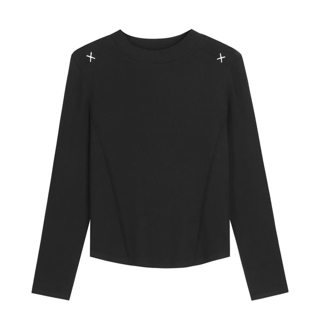 Long-Sleeve Plain Tee