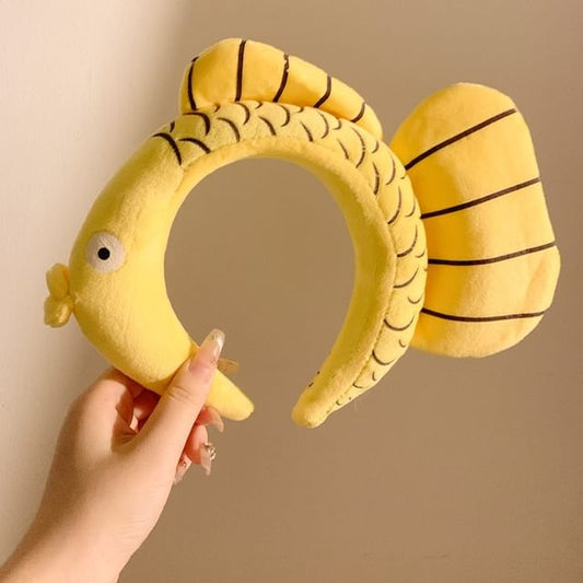 Face Fish Headband Wash Chenille