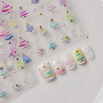 Stickers Nail Art Sapin de Noël