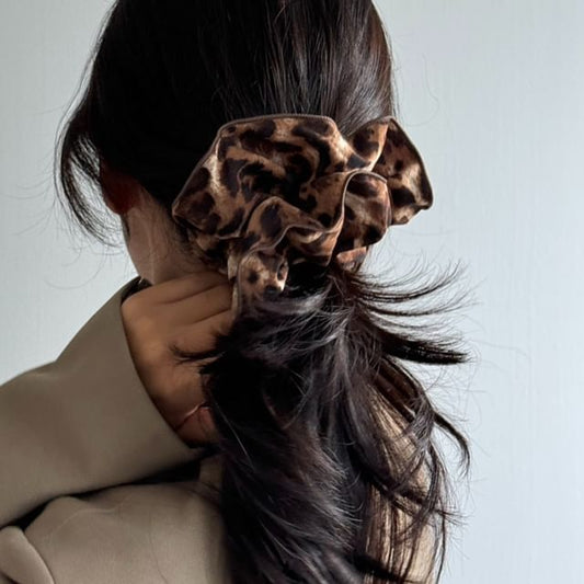 Scrunchie Hair Leopard Print