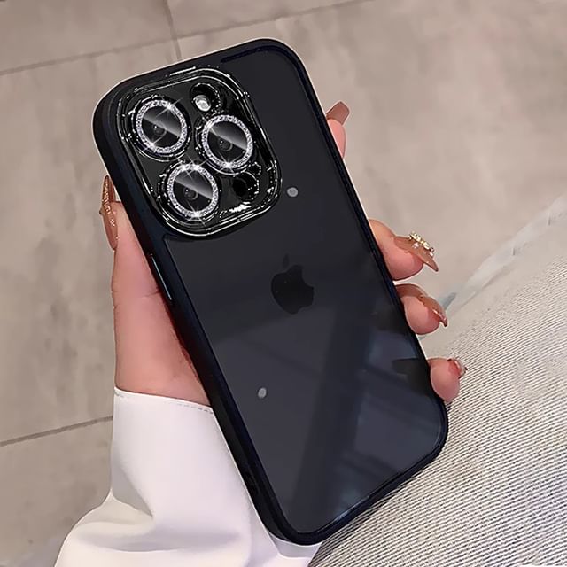 Case Phone Glitter Lens Protection