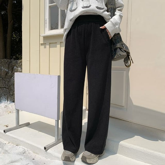 High Rise Corduroy Wide Leg Pants