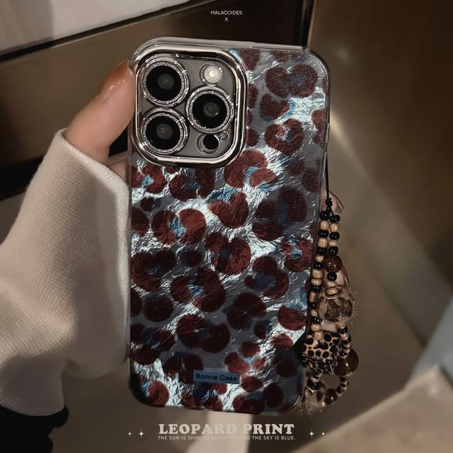 Print Strap Case / Leopard Phone Set