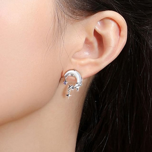 Earring Ear Alloy Star / Drop Moon Rhinestone Cuff