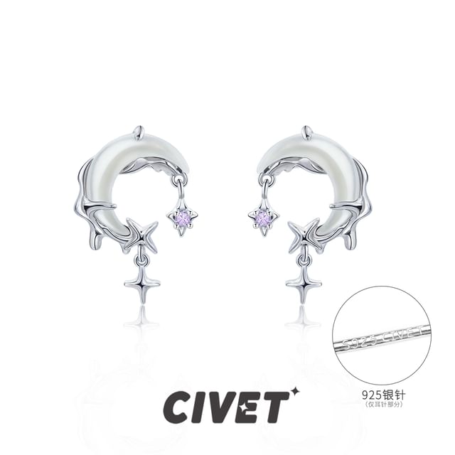 Earring Ear Alloy Star / Drop Moon Rhinestone Cuff
