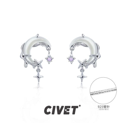 Earring Ear Alloy Star / Drop Moon Rhinestone Cuff