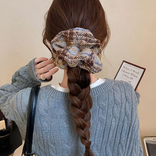 Scrunchie Plaid Hair