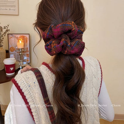 Scrunchie Plaid Hair