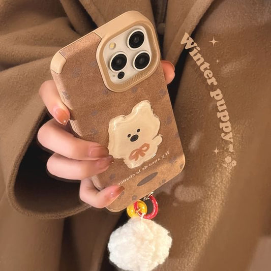 Set Case / Phone Pom Charm Dog