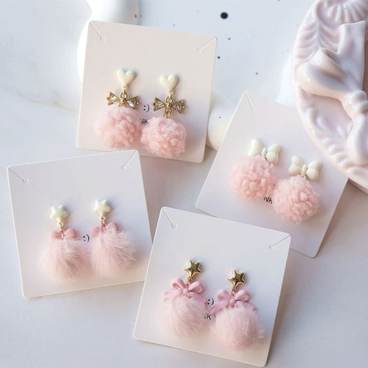 Pom Clip-On / Drop Earring